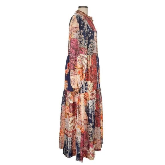 Kachel SOLD OUT Patchwork Printed Longline Kimono Sz. O/S - Picture 6 of 10